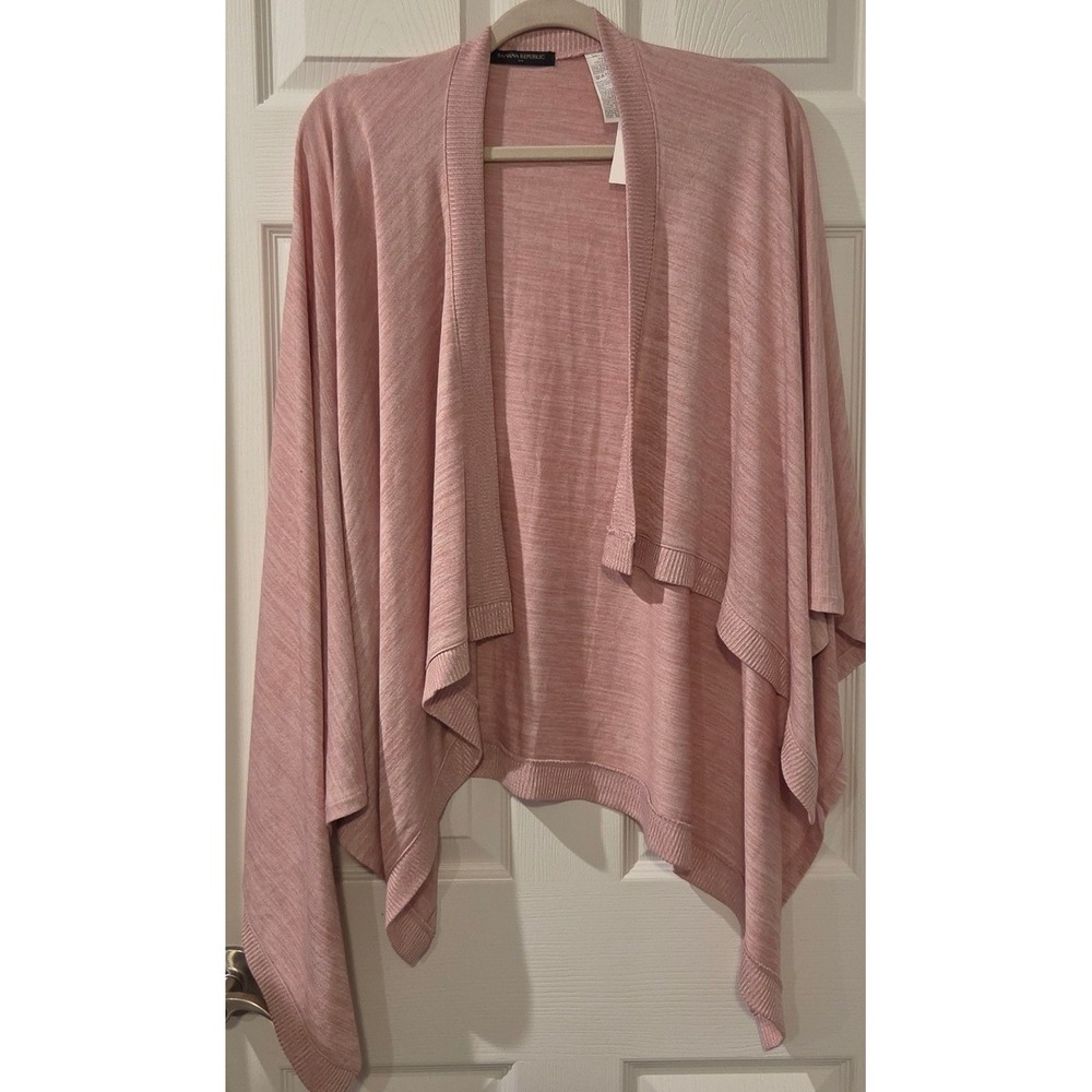 Banana Republic Womens Pink Open Front Wrap Cardigan Sweater OS 422979-01-1